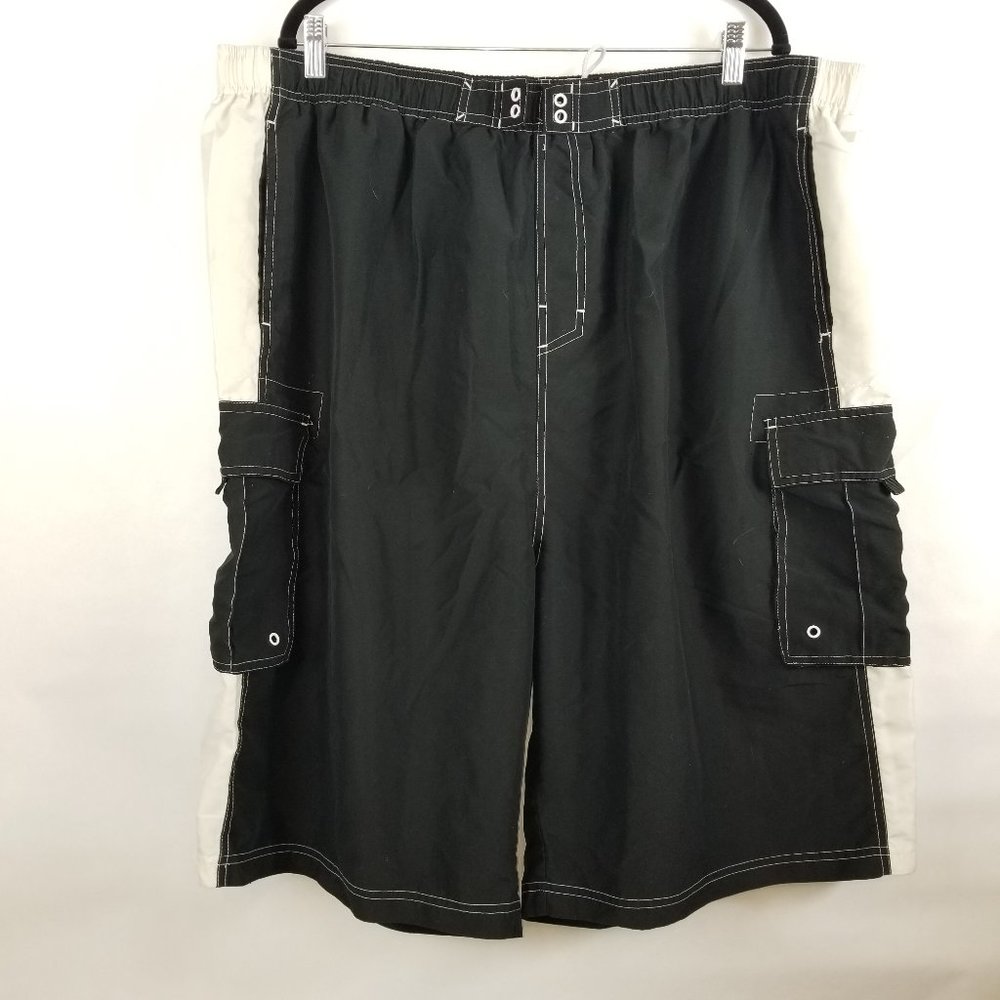 King Size Swim Trunks Tall Size 3XL Black